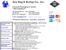 Tablet Screenshot of ace-bag.com